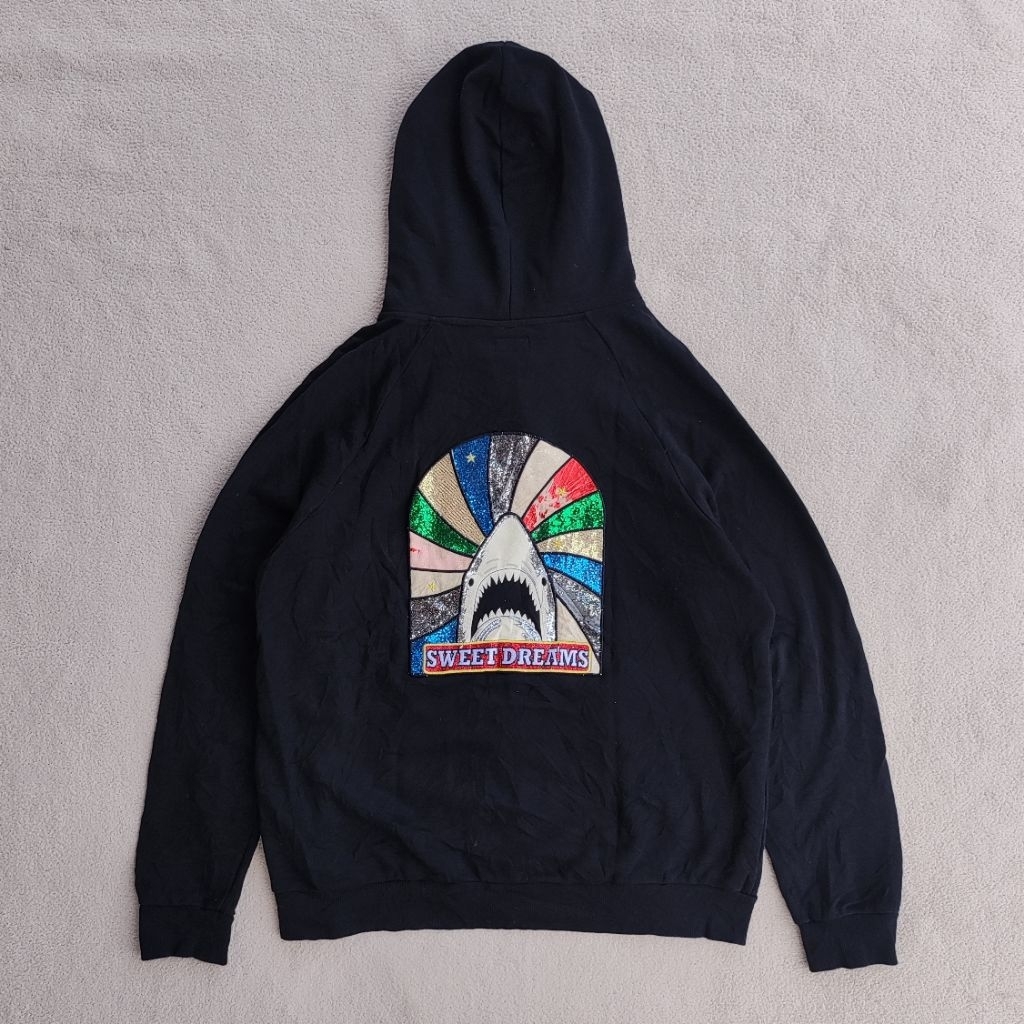 Saint laurent Paris Sweet Dreams Shark Black Hoodie