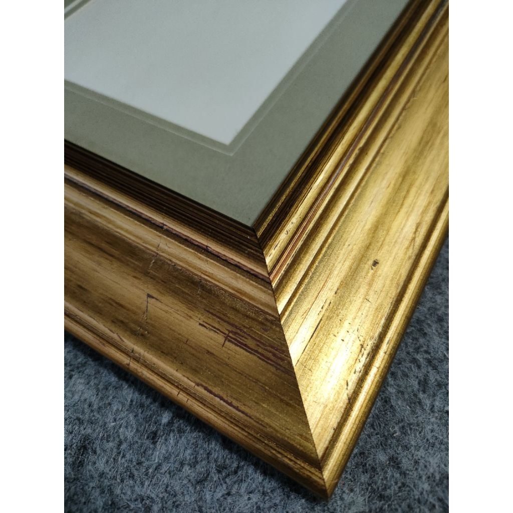 S.A.Frame | Bingkai Foto/Pigura Kayu Gold Profil 6R/4R 4R