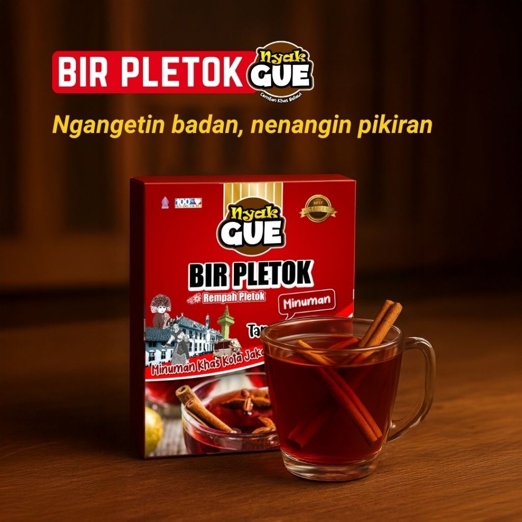

Bir Pletok Sachet Minuman Halal Khas Jakarta Nyak Gue 66g