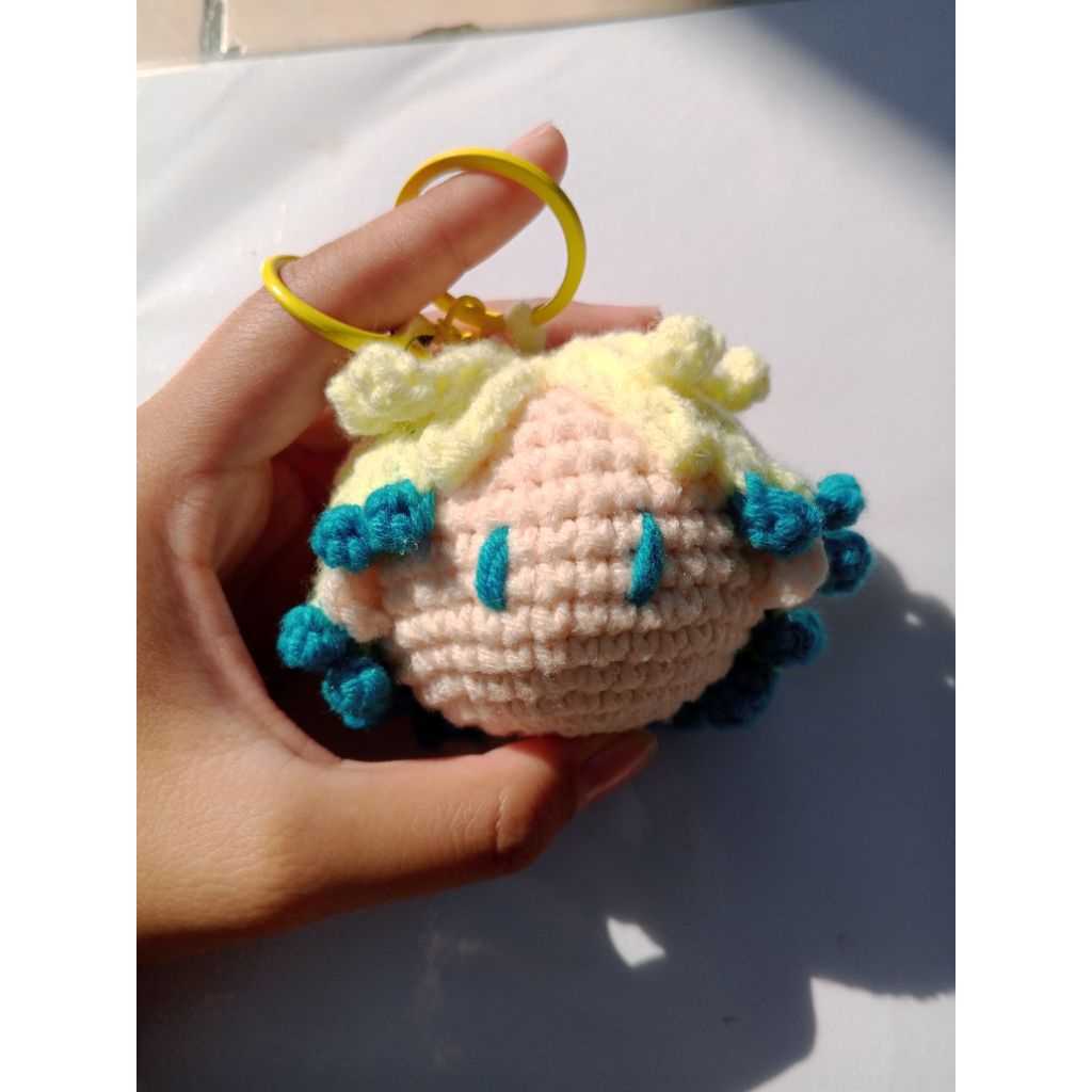 amigurumi anime crochet || kaisar bluelock gantungan kunci tas handmade