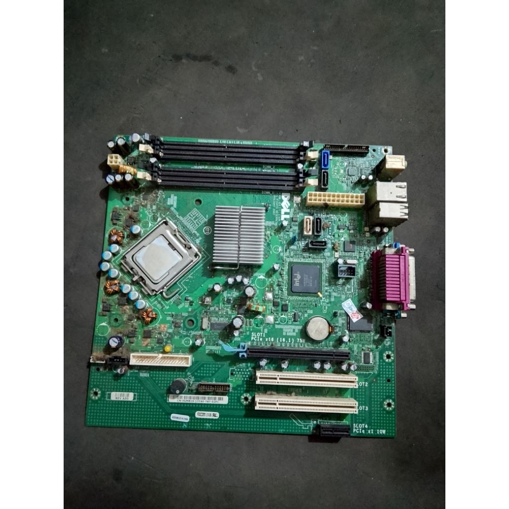 motherboard / Mainboard cpu komputer bekas Dell Lengkap Hardisk dan memori