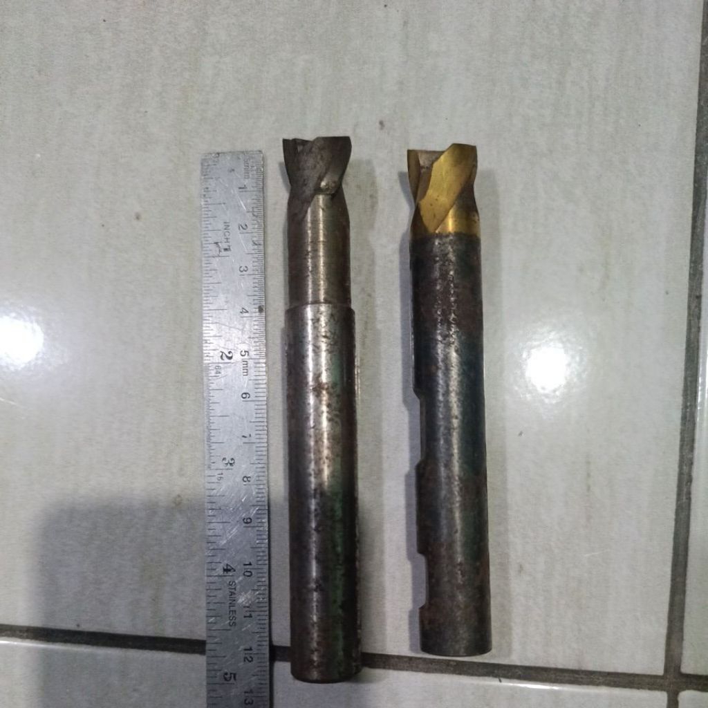 endmill HSS 16mm 2 flute mata bor Milling 16mm