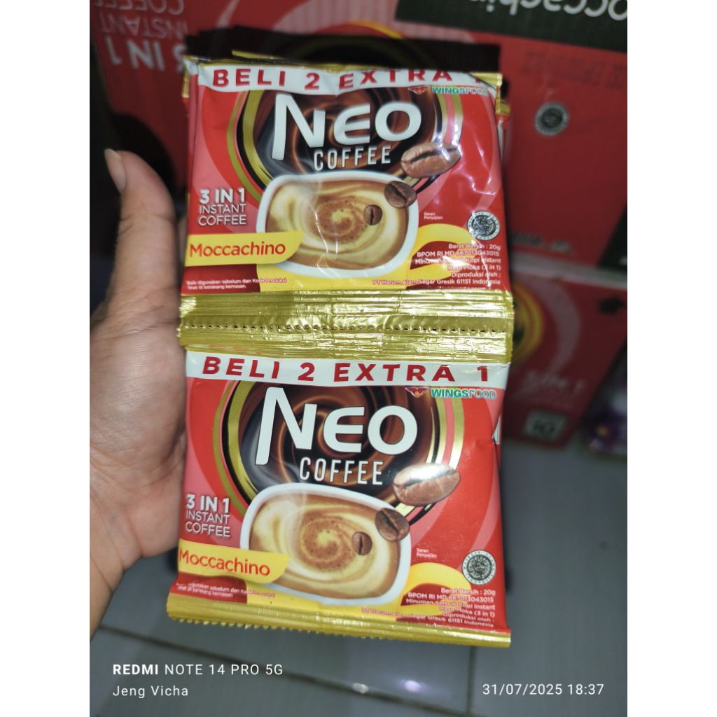

Renceng Neo Coffe Mochacino Renteng isi 15 sachet