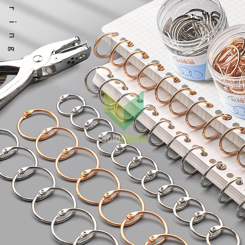 

Ring Buka Tutup Buku Binder Menu Gantungan Kunci 50 PCS 30mm - OBS-8 - Silver