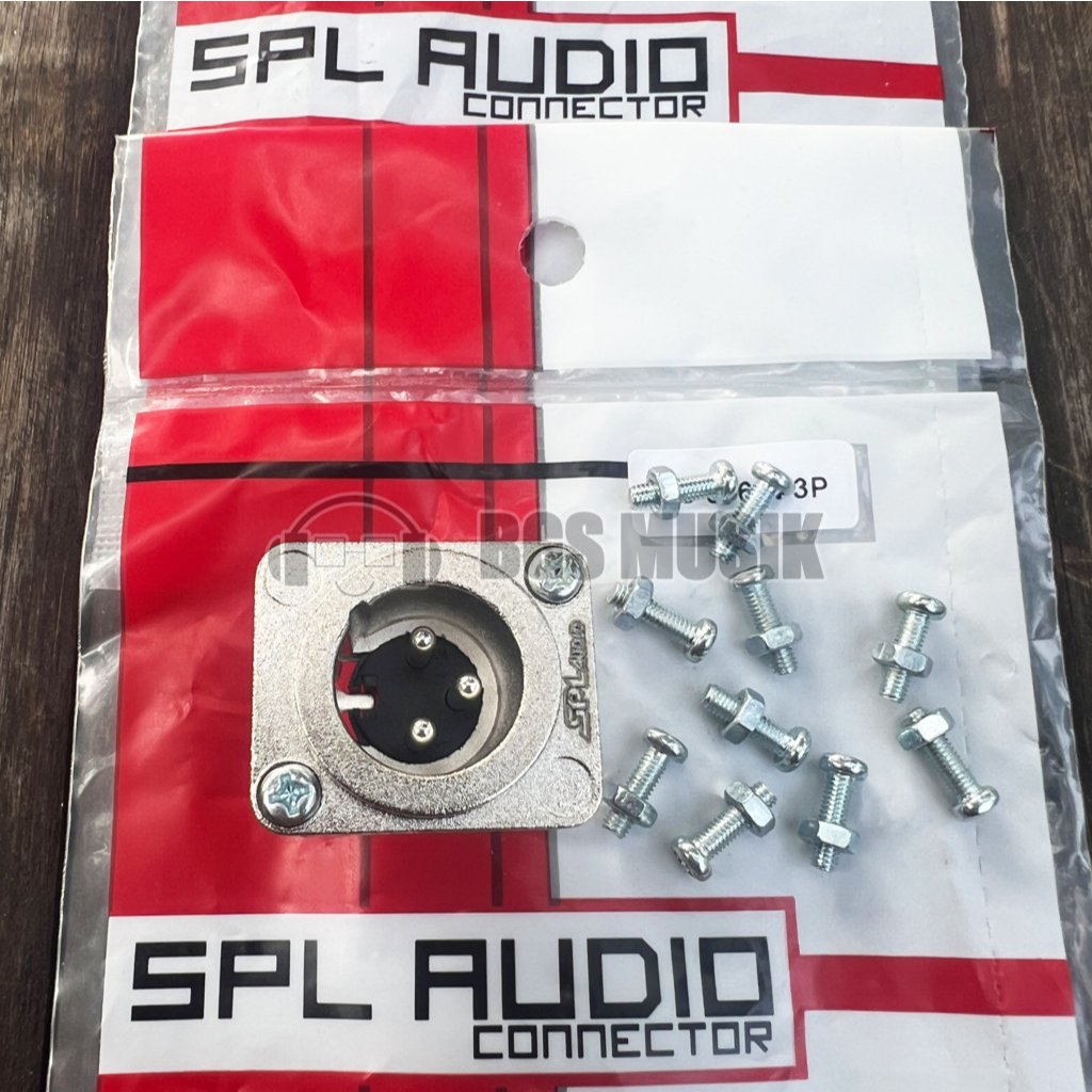 (100biji) Baut Mur Speakon M3 x 10 ORIGINAL - Baut Mur Spikon M3 x 10 - Baut Jack Canon Tanam M3 x 1