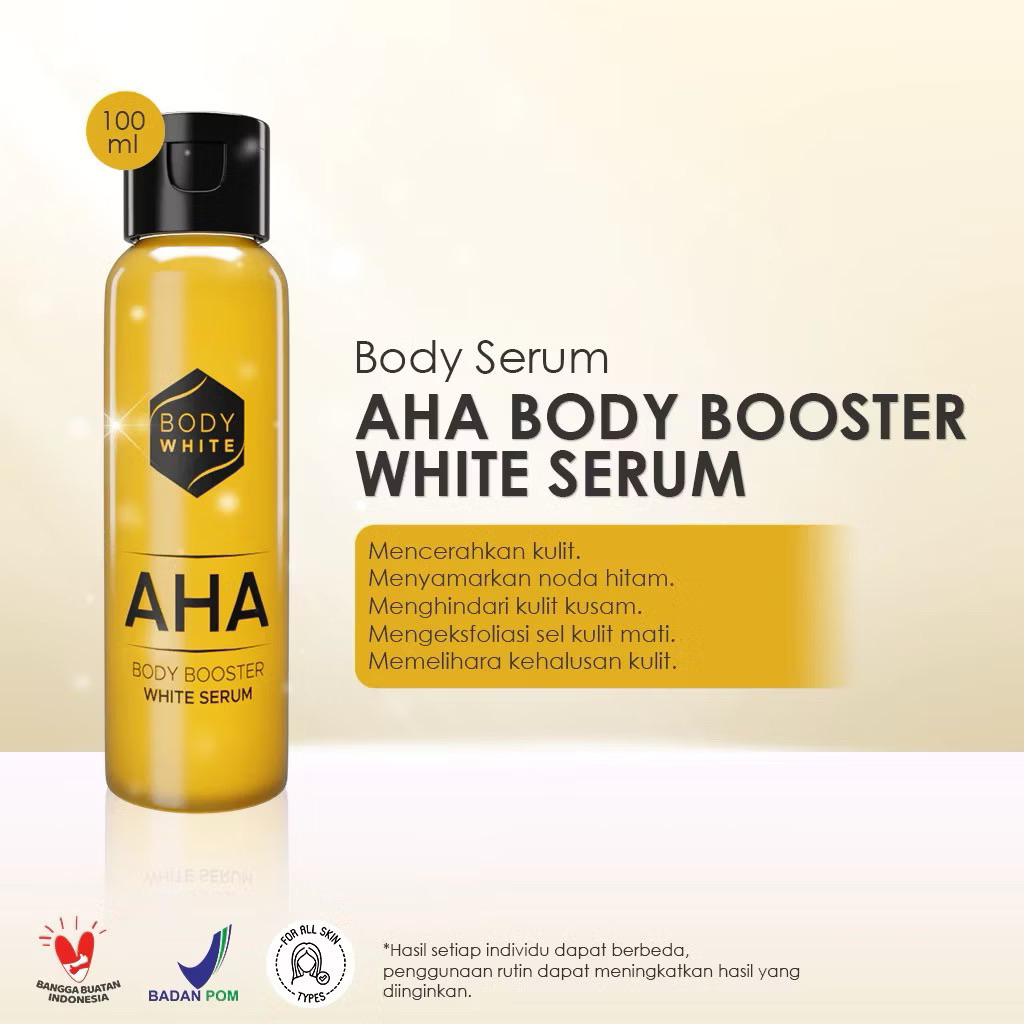 body serum aha / aha body boster white serum/serum aha boster bodywhite