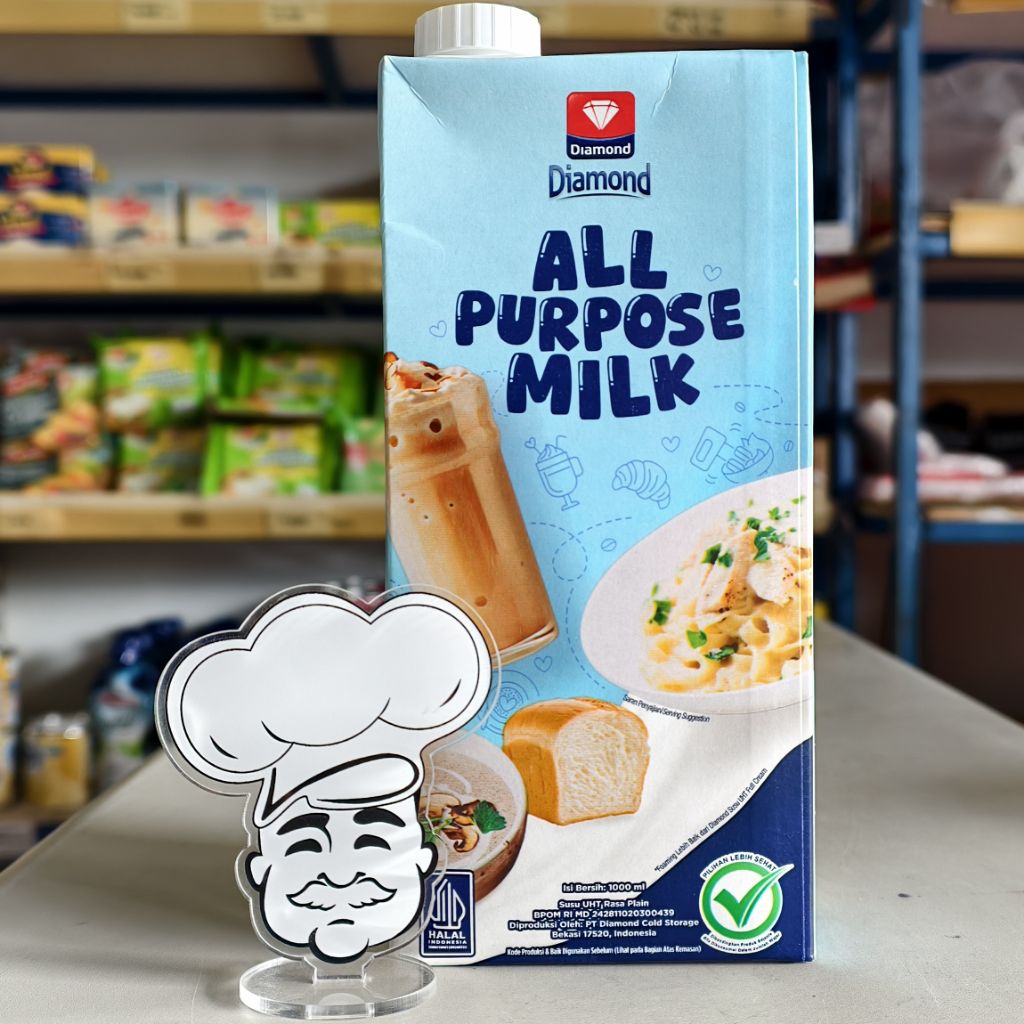 

Diamond All Purpose Milk 1Lt / Susu Diamond UHT Fullcream Plain 1Liter / Susu Fullcream Diamond 1Liter