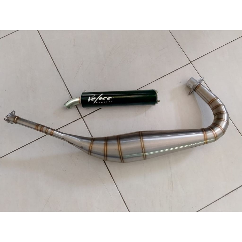 Knalpot Satria 2 Tak Kolong Repsol Black Premium Fasttech satria 2tak