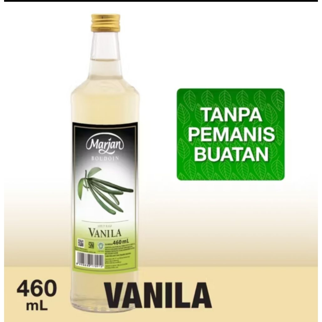 

Marjan vanilla MARJAN BOUDOIN SYRUP RASA VANILLA VANILA 460mL