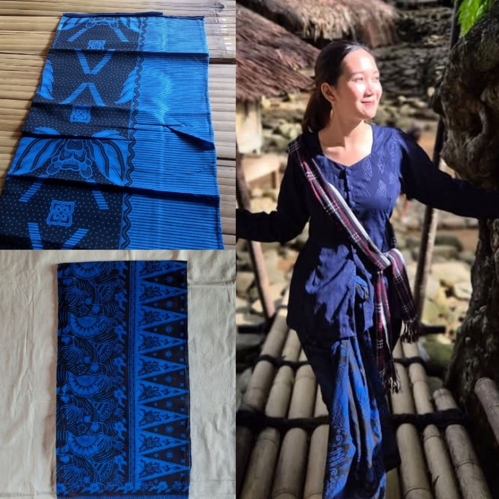 Kebaya Baduy 1 Set Lengkap Plus Selendang Khas Wanita Baduy Luar
