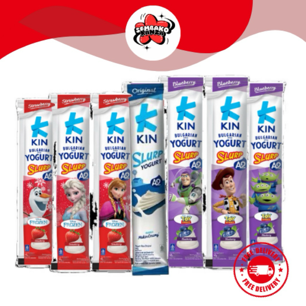 

KIN Yoghurt Slurp Original 45gr KIN Yoghurt Slurp Blueberry 45gr KIN Yoghurt Slurp Setrawberry 45gr | Sembako Kanza