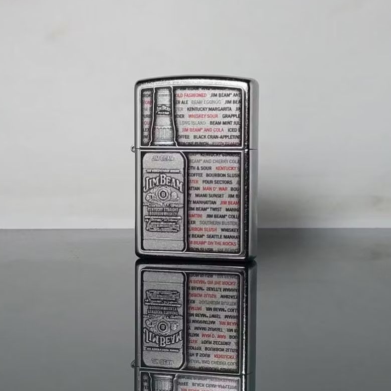 ZIPPO 28344 JIM BEAM EMBLEM OFFICIAL LICENSED PRODUCTTAHUN 2012