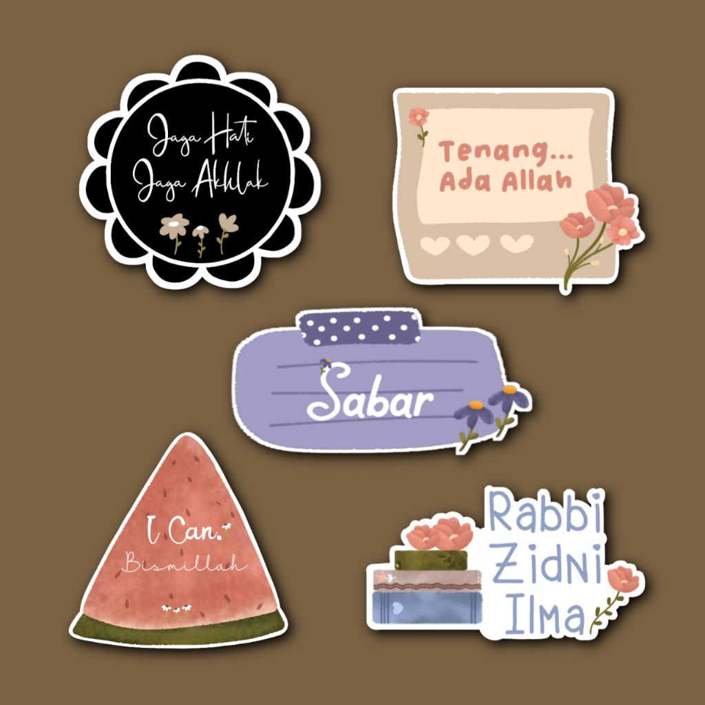 

Stiker Motivasi Anti Air 6 cm