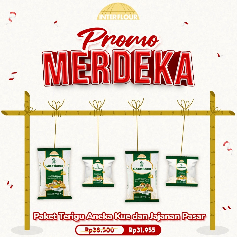 

Paket Terigu Aneka Kue dan Jajanan Pasar INTERFLOUR