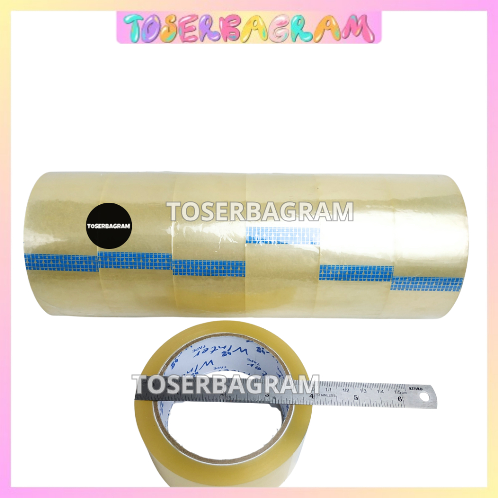 

(1 PCS) Lakban Bening Coklat 2 Inch x 90 Yard / Lakban Bening Besar Packing Barang / Lakban Bisnis Online / Lakban Usaha