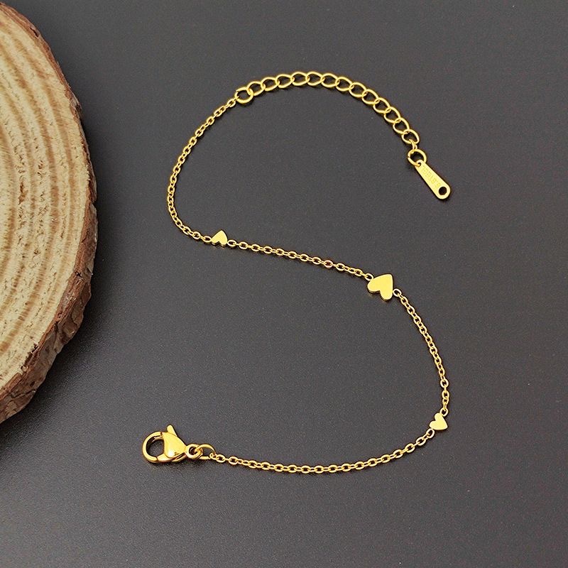 GELANG KAKI WANITA  GELANG BERBENTUK HATI CINTA GELANG TIPIS PELAJAR SEDERHANA UNTUK WANITA