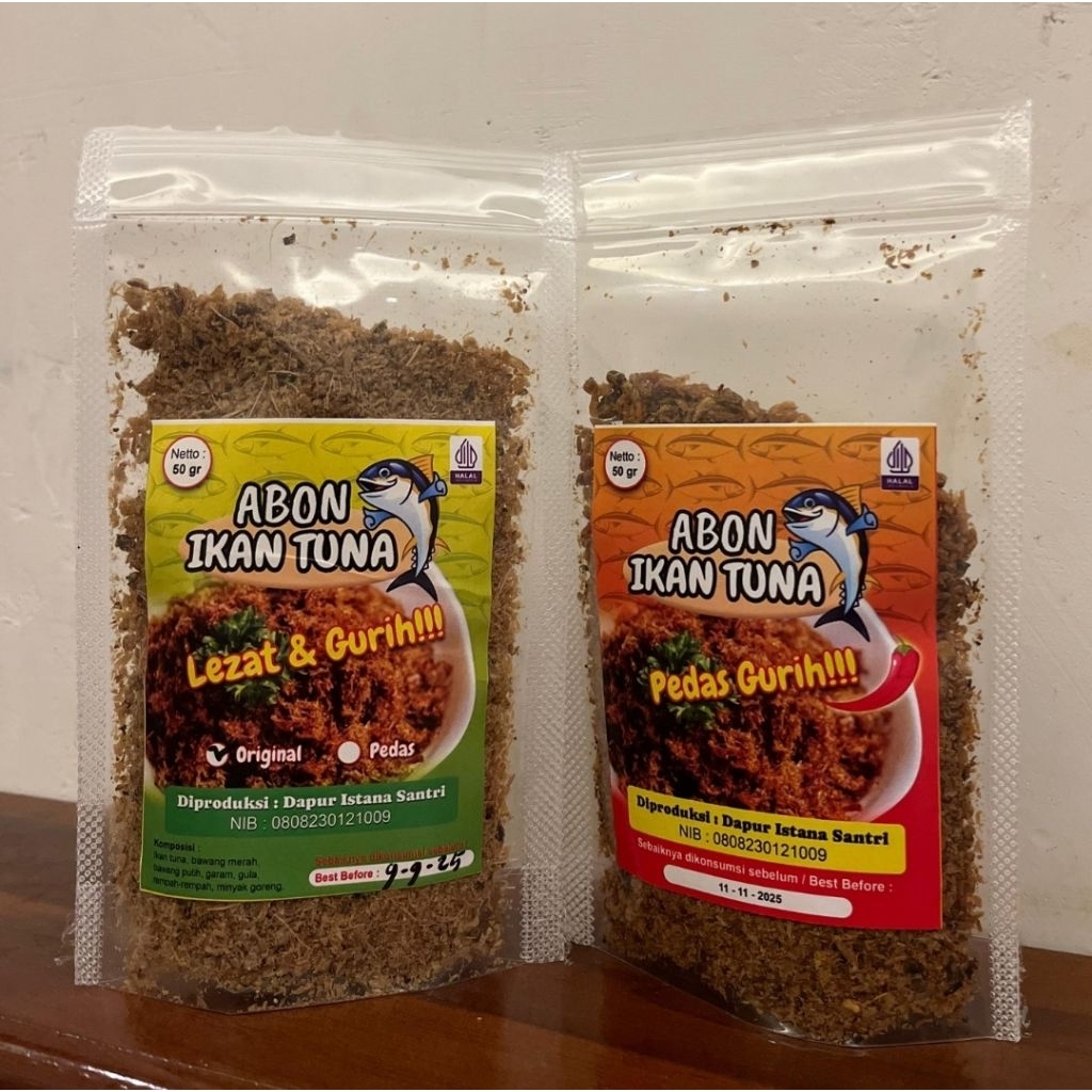 

Abon Ikan Tuna asli rasa original dan pedas 50gr, 100gr