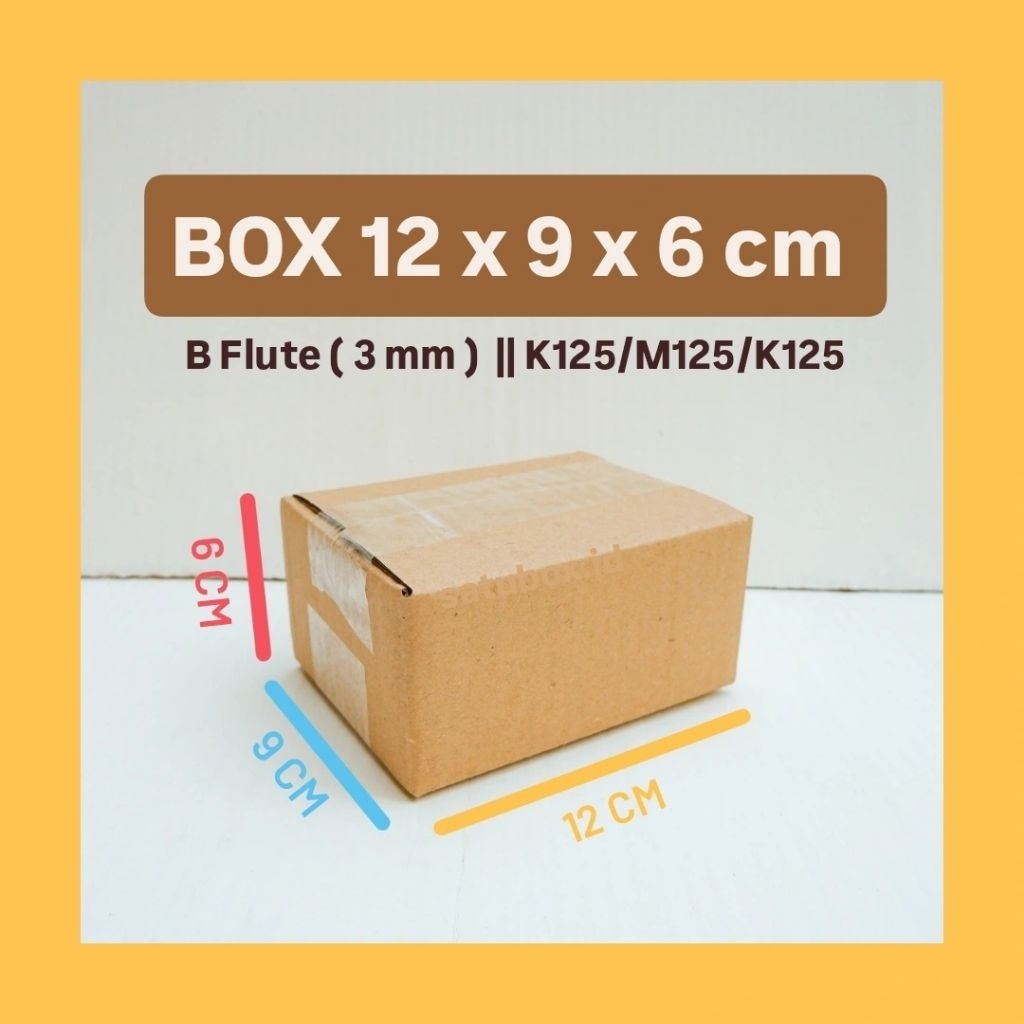 

kardus karton box polos uk. 12x9x6 cm, single wall tebal 3mm