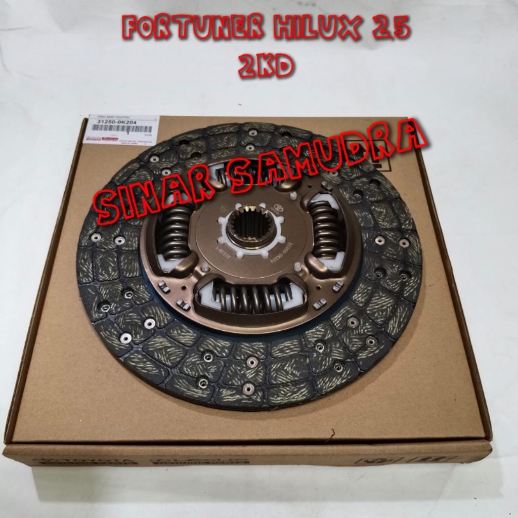 Clutch Disc Kampas Kopling Toyota Fortuner Hilux 2.5L 2.5 L 2KD 31250-0K204
