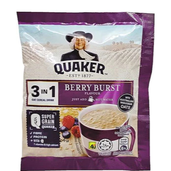 

Quaker 3in1 Rasa Berry Burst Sachet0gr