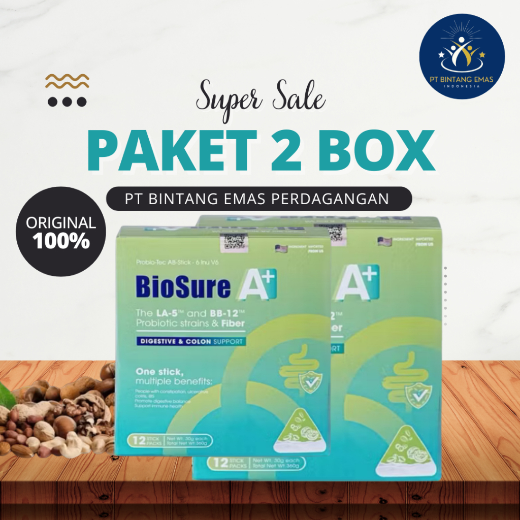 

BIOSURE A+ PAKET 2 BOX | 100% Asli Original Resmi PT Bintang Emas Perdagangan Indonesia