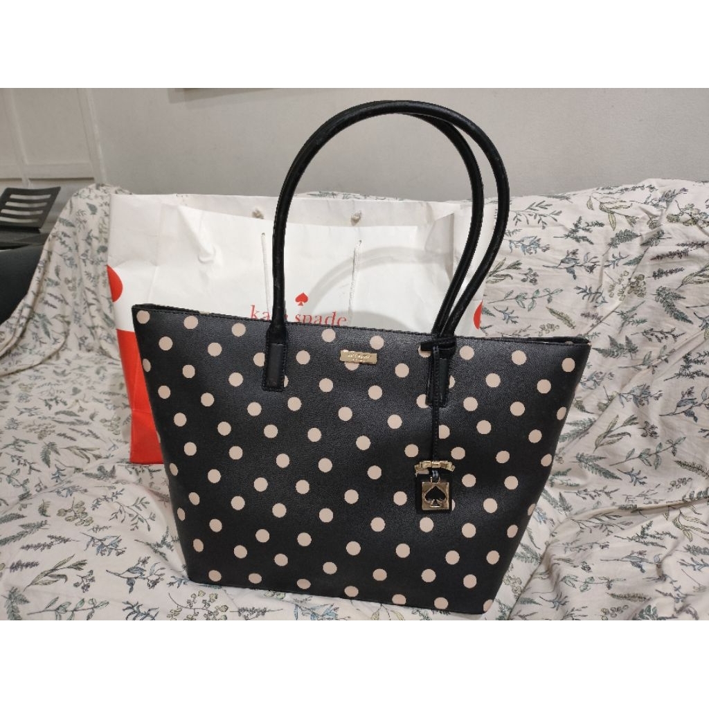 Preloved Kate Spade dot tote original