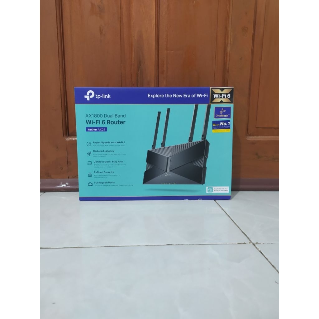 TP LINK AX1800 DUAL BAND WI-FI 6 ROUTER ARCHER AX23 GARANSI RESMI