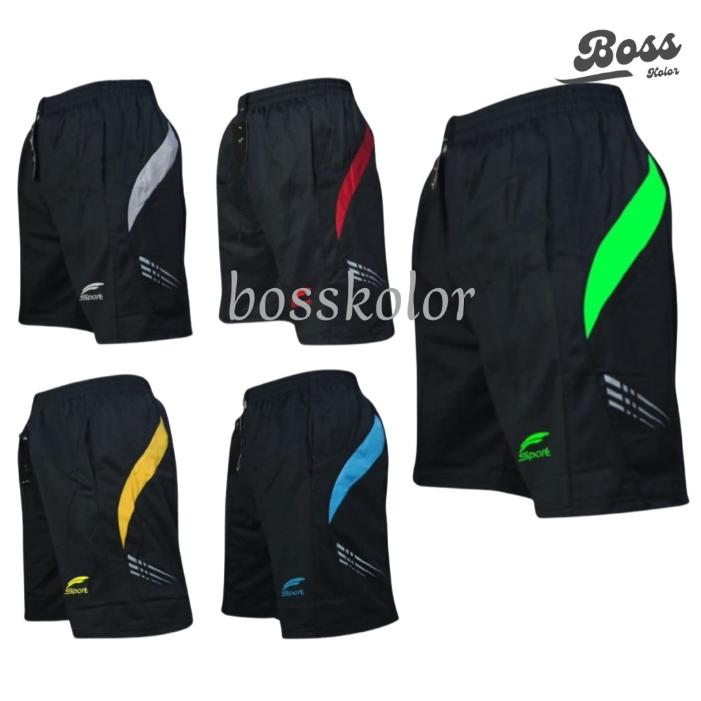 Celana Kolor Pendek Sport Saku Samping