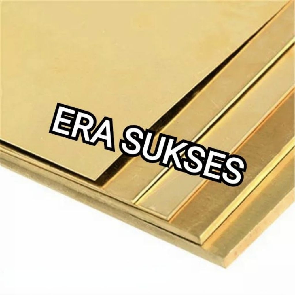 plat Kuningan asli shim plate lena tebal 3mm x 36cm x 120cm lembaran