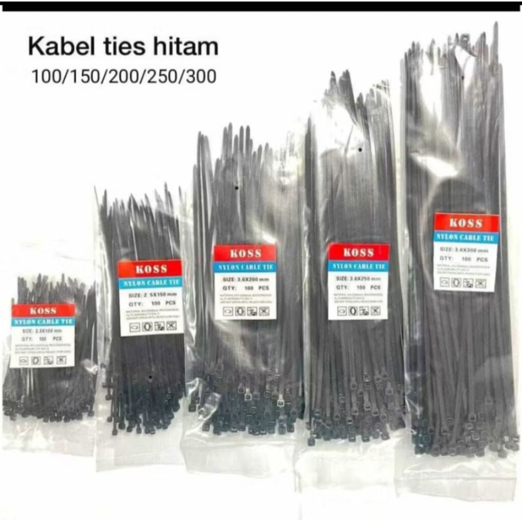 

Kabel Ties Tis Hitam 10cm Grosir