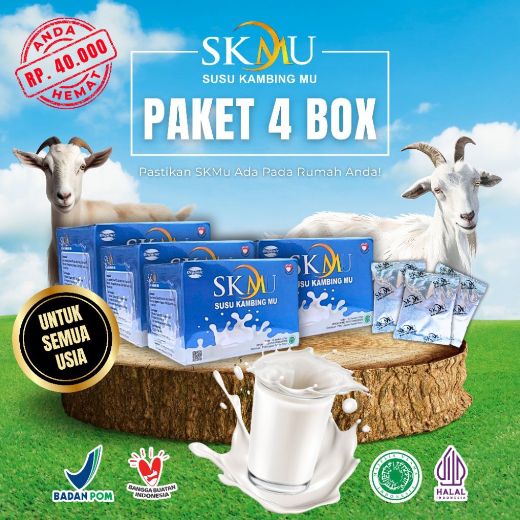 

Susu Kambing Muhammadiyah Etawa Bubuk ORIGINAL (PAKET 4 BOX)