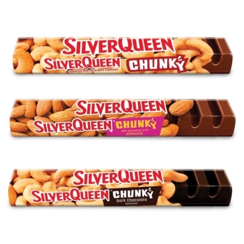 

SILVERQUEEN 85GR CHUNKY BAR SIGNATURE MILK CHOCOLATE - COKELAT SUSU KACANG