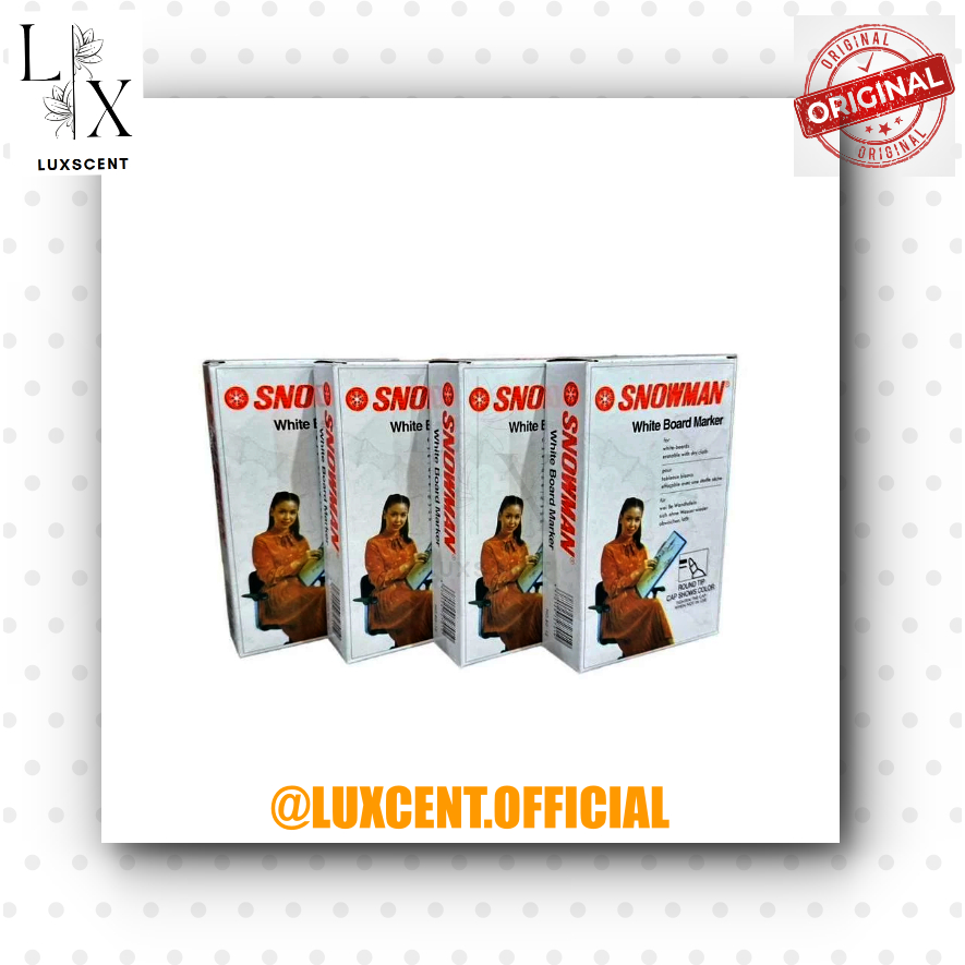 

[ 1 Lusin ] Spidol Snowman Whiteboard / Whiteboard Marker Snowman BG-12 / BG12