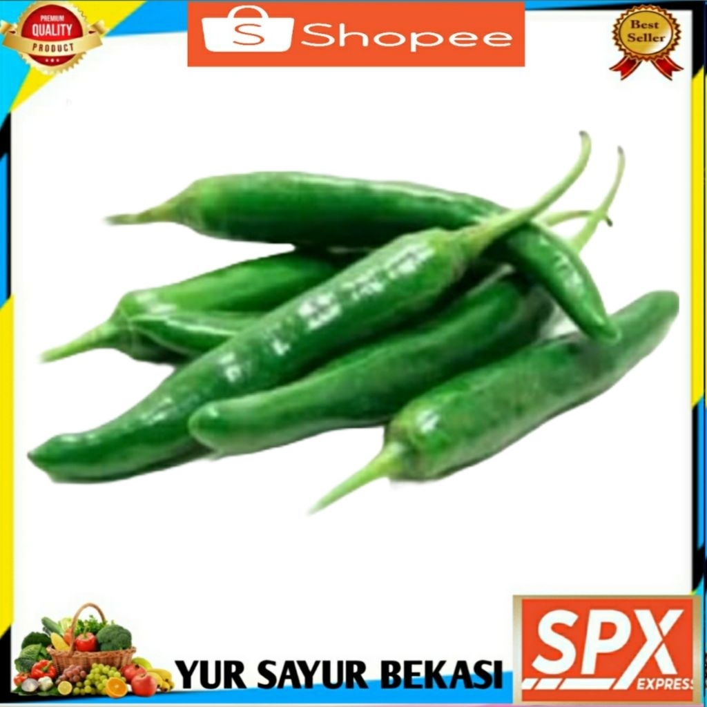 

Cabe/Cabai Hijau Besar 100gr.