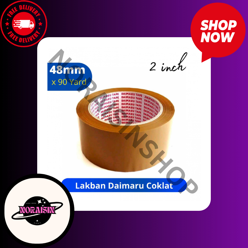 

Daimaru Tape Lakban Coklat 48 mm x 90 Yard 2 Inch
