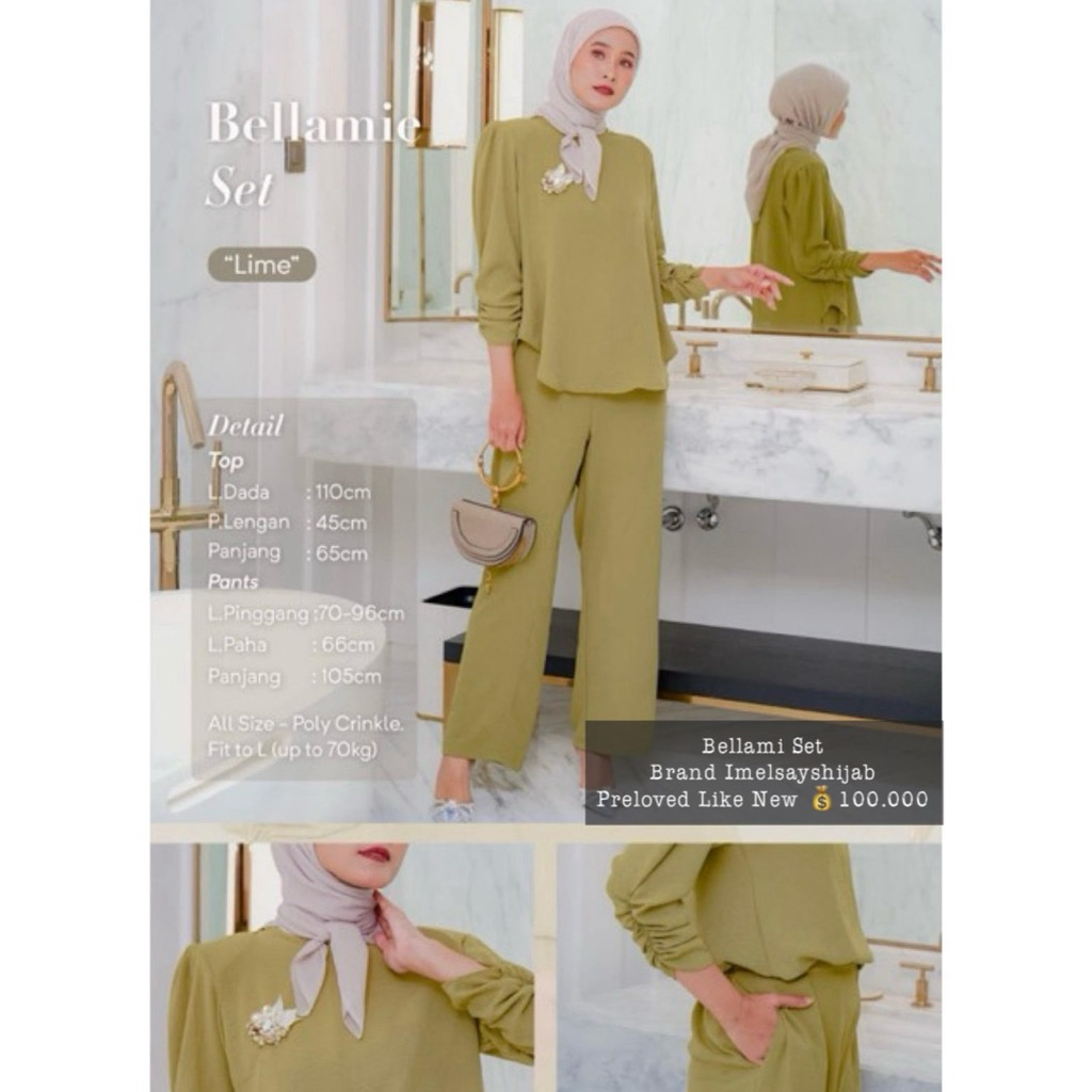 SET KNIT PL / ONESET KNIT PRELOVED / BELLAMIE SET / IYMELSAYSHIJAB / ISH PRELOVED