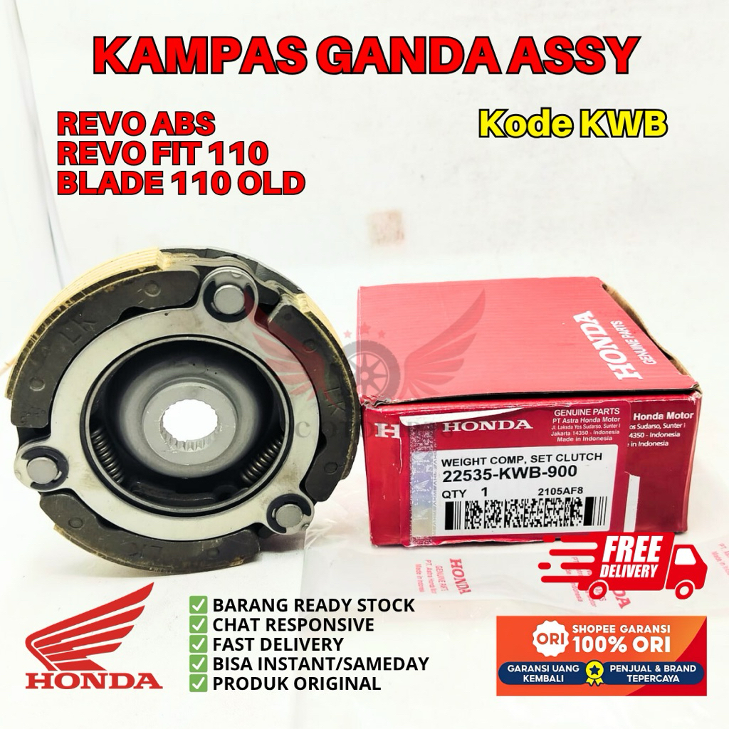KWB KAMPAS GANDA ASSY HONDA REVO ABSOLUTE ORIGINAL AHM HONDA, KAMPAS GANDA ORIGINAL REVO FIT, KAMPAS