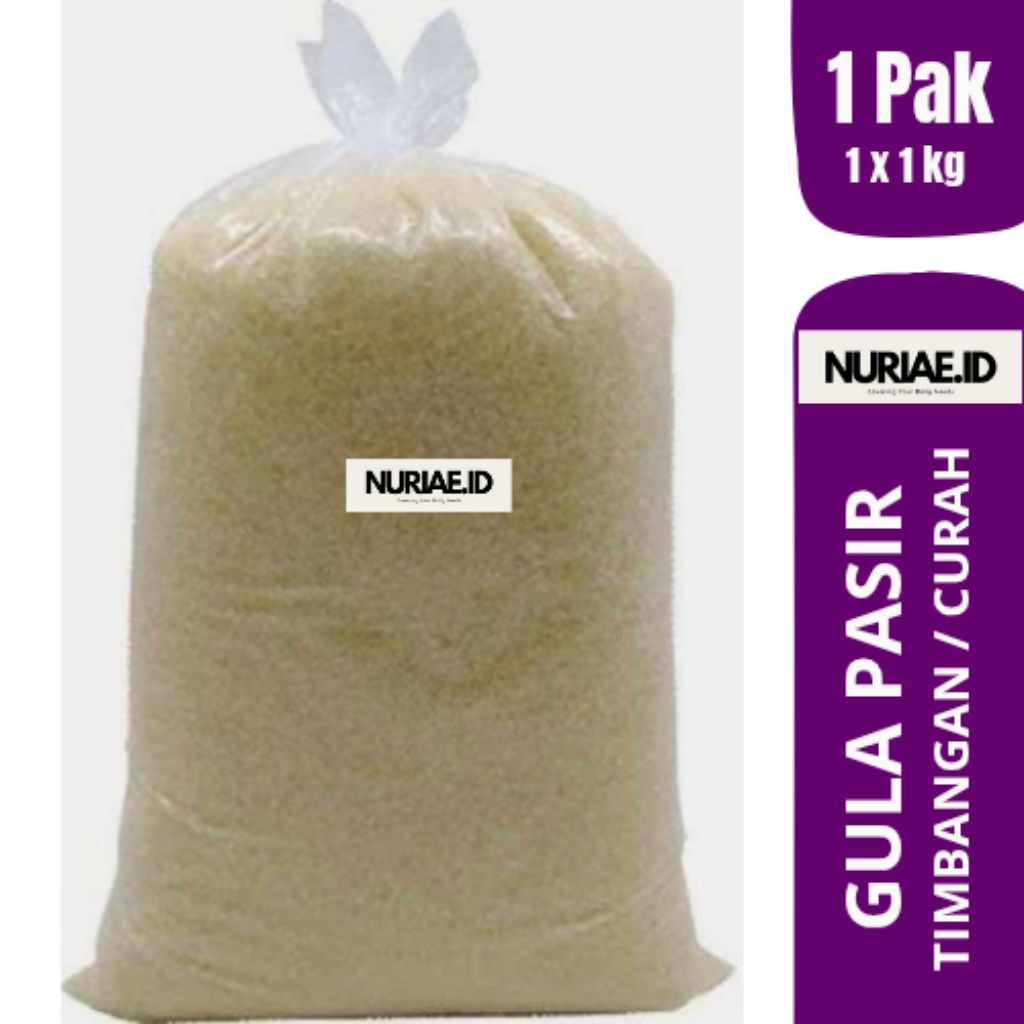 

PROMO TERMURAH Gula Pasir Timbangan / Curah 1KG atau 500Gram - Bisa pilih sesuai opsi