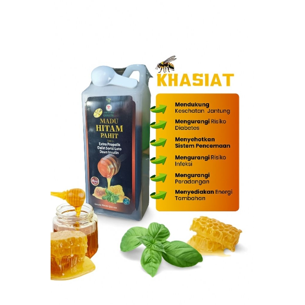 

MADU SUPER HITAM PAHIT Plus 1kg KUALITAS PREMIUM Cocok Untuk Penderita Diabetes