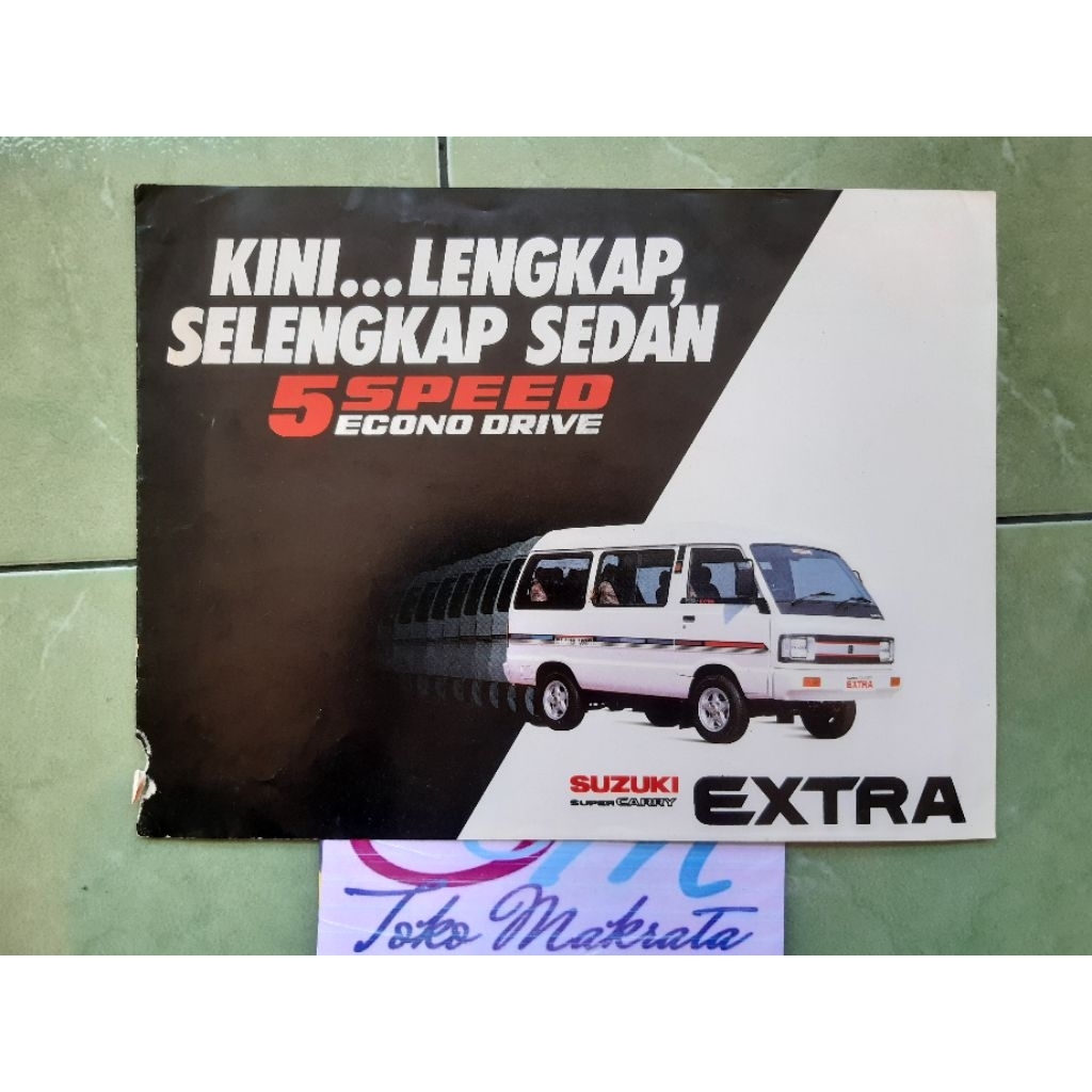brosur iklan mobil Suzuki SUPER CARRY EXTRA jadul lawas lama