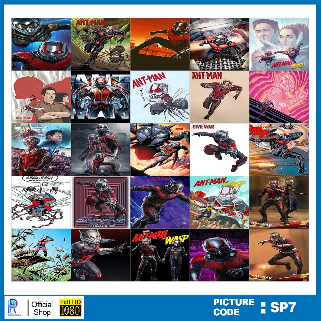 

STIKER ANT-MAN , STICKER ANT-MAN , PAKET STIKER ANT-MAN PER 25 PCS , KODE SP7