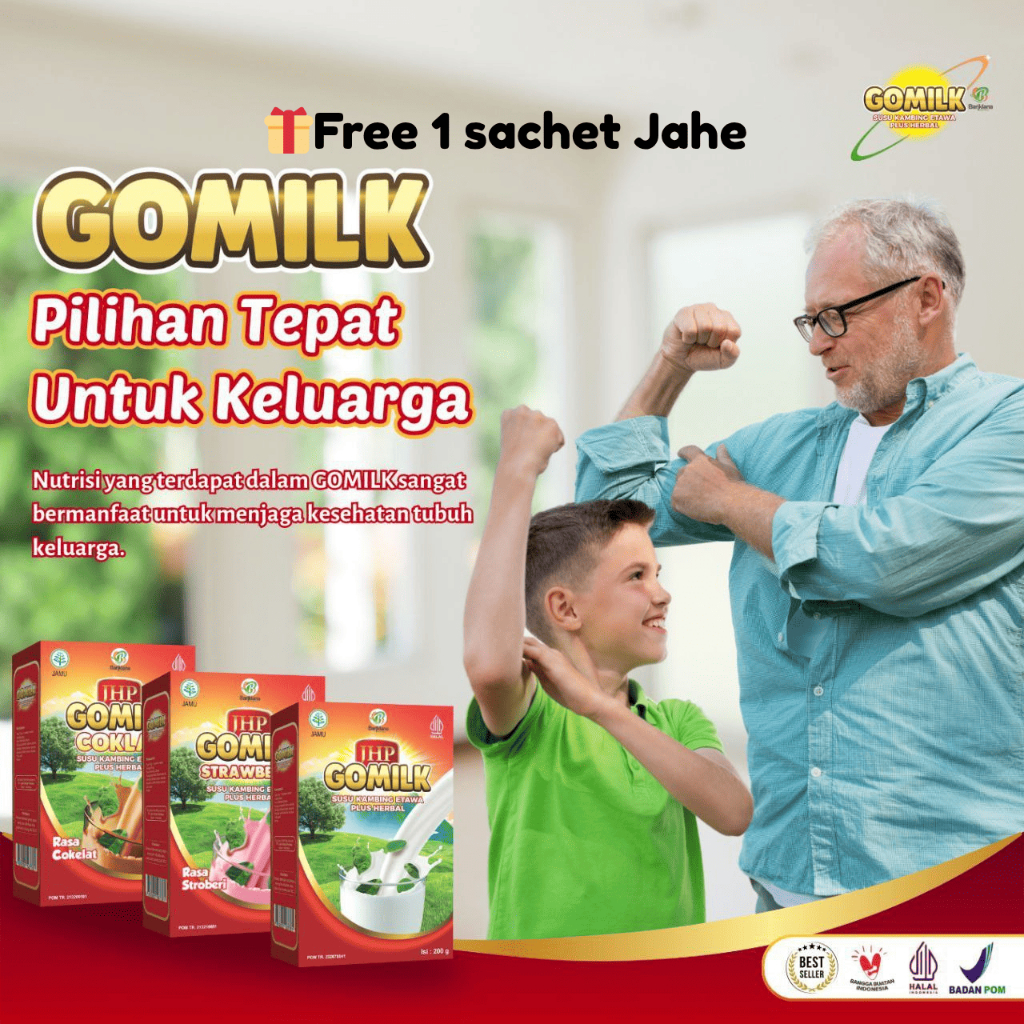 

SUSU KAMBING GOMILK ORIGINAL 100% | Beli 1 Saja Sudah Dapat Hadiah | susu etawa murni | promo terbatas | sehat dan hemat | cocok untuk keluarga Kita