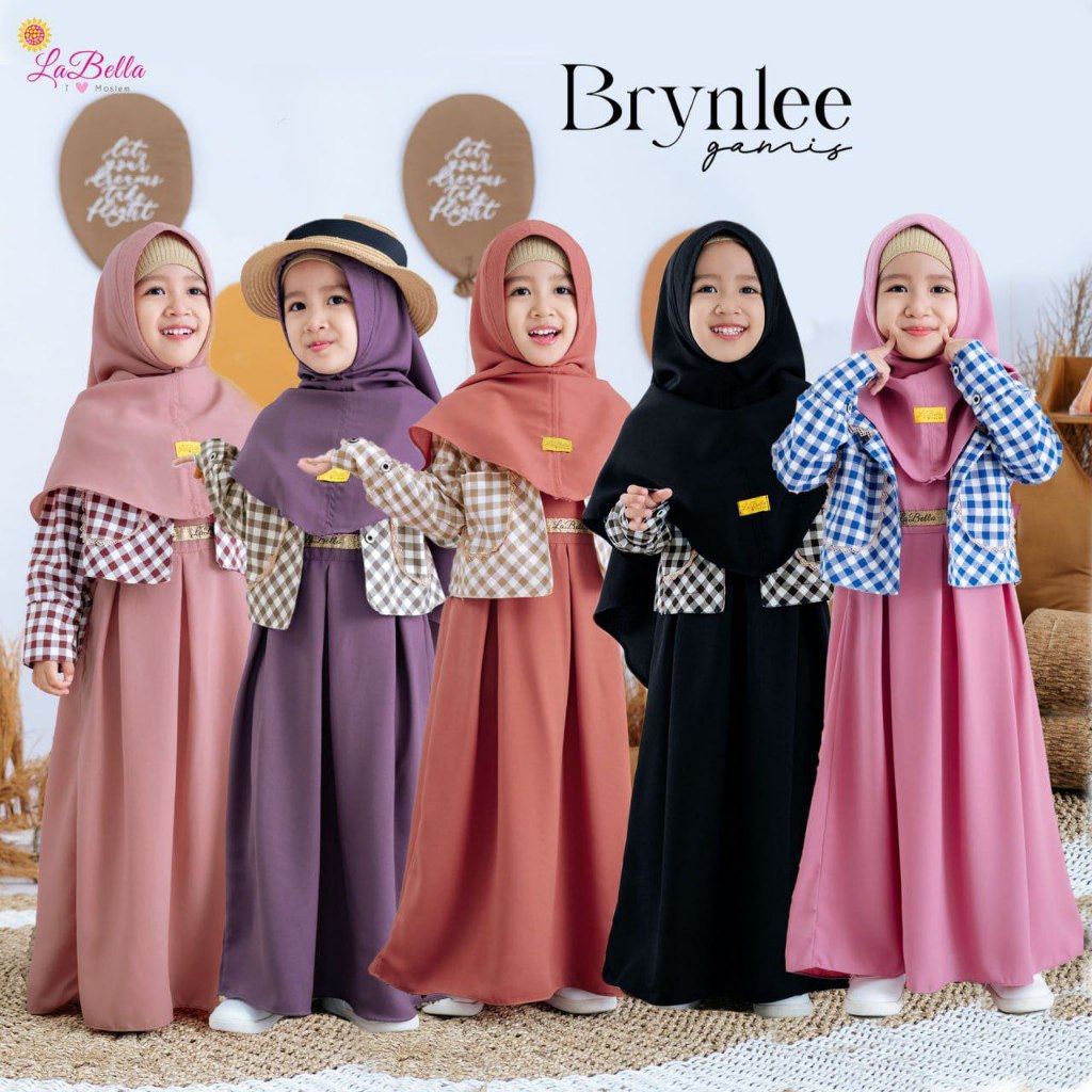 LABELLA-BRYNLEE OVERALL-SOFIA DRESS-GAMIS OVERALL ANAK 5-12TH / Overall Dress Anak