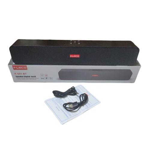Speaker Digital Portable Komputer Fleco F-551BT Soundbar Panjang Hitam