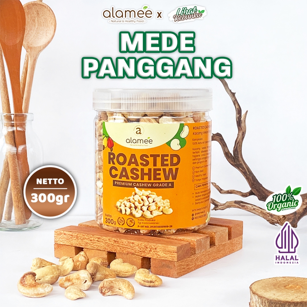 

ALAMEE Kacang Mede Panggang Roasted Cashew Mete Mente Oven Matang 300 gram LIHAT KEBUNKU