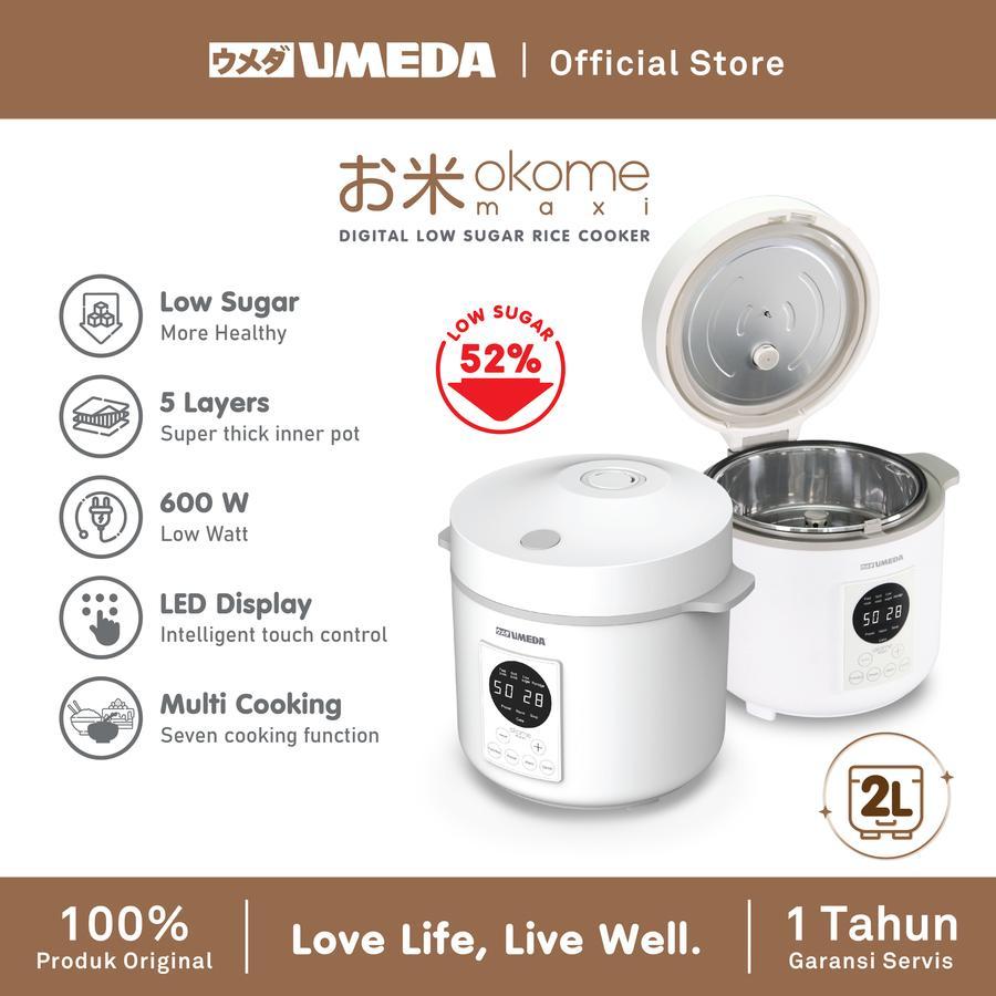 Umeda OKOME MAXI Low Sugar Smart Rice Cooker 2 Liter