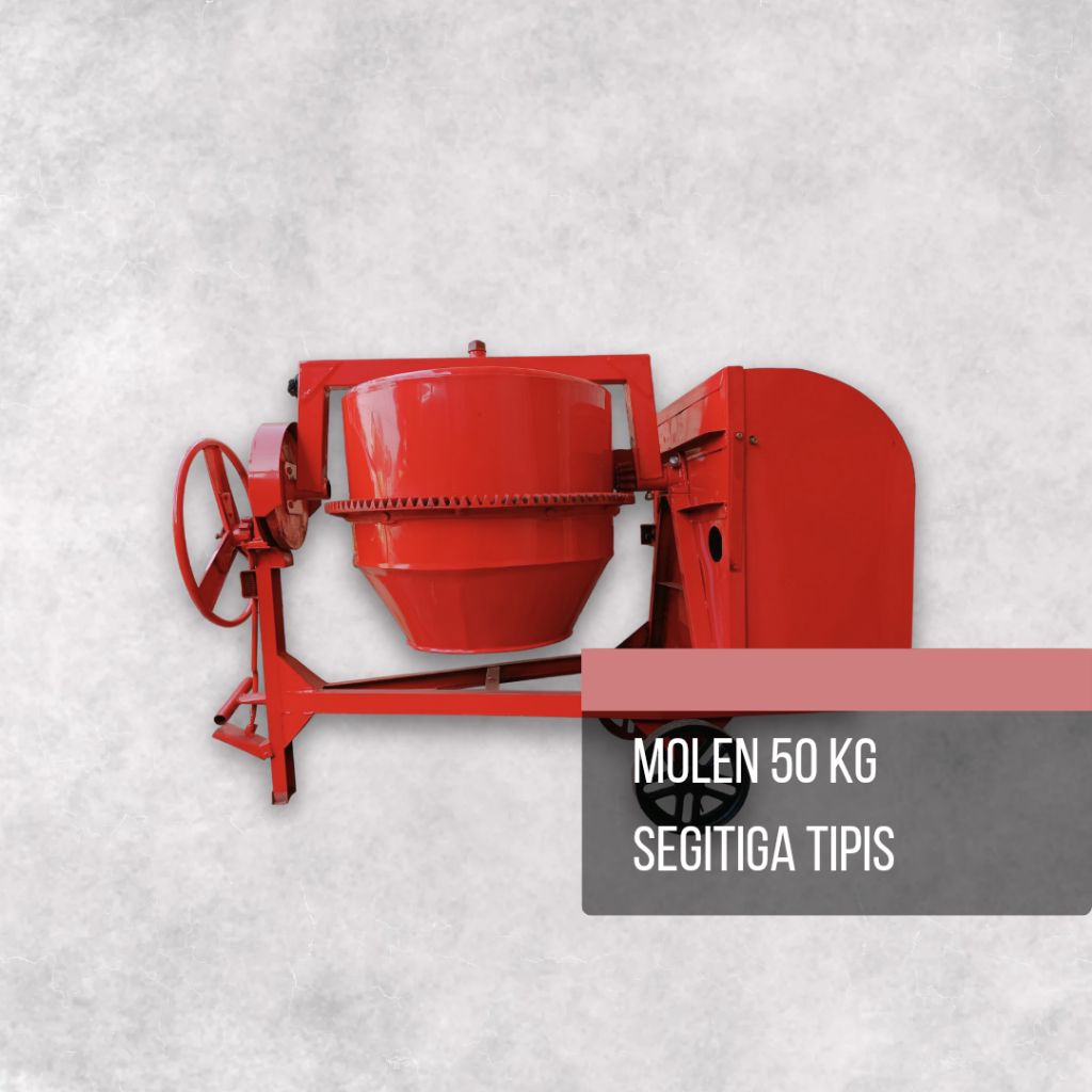 Mesin Beton Molen Segitiga Cor 50kg /mixer pengaduk semen,beton molencor,mixer semen