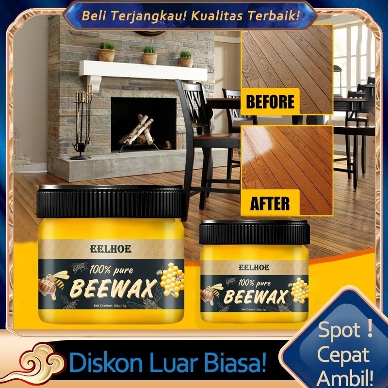 Beewax Polish Wax Pengkilap Poles Kayu Furniture Lantai