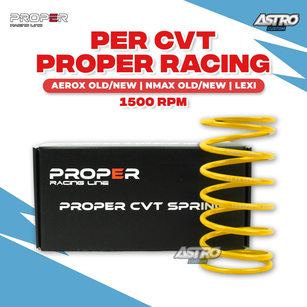 Per CVT 1500 RPM Proper New Nmax Aerox Lexi 155 Old Spring Pulley Kampas Ganda Upgrade CVT Racing