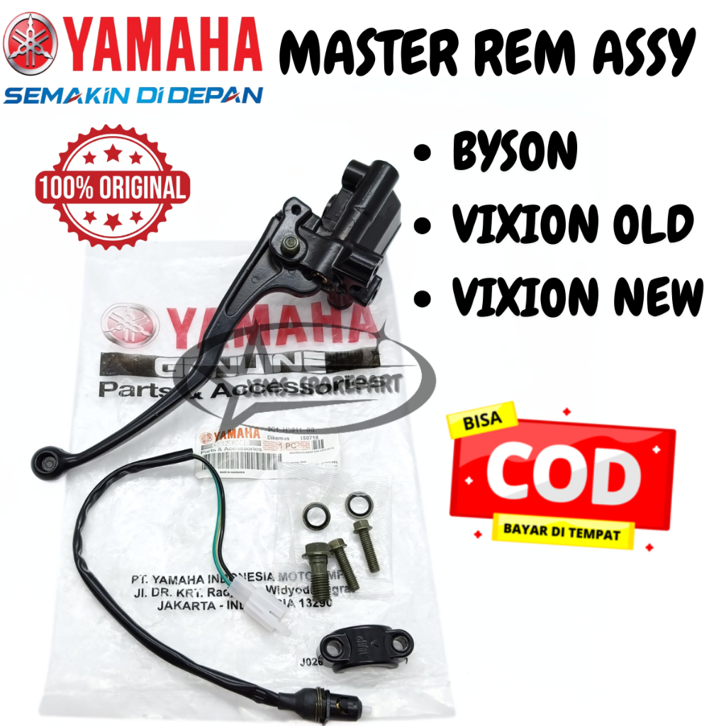 MASTER REM DEPAN ASSY YAMAHA 3C1 BYSON VIXION OLD LAMA NEW BARU KUALITAS ASLI ORI YGP HANDLE SET
